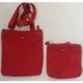 Paquetage Sac À Bandoulière Rouge Avec Pochette Intérieure