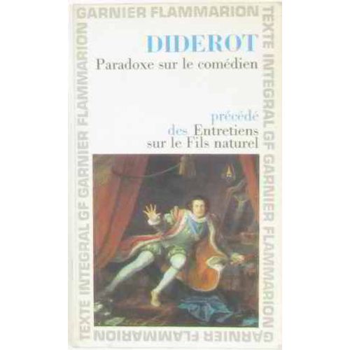 Paradoxe Sur Le Comdien   de diderot