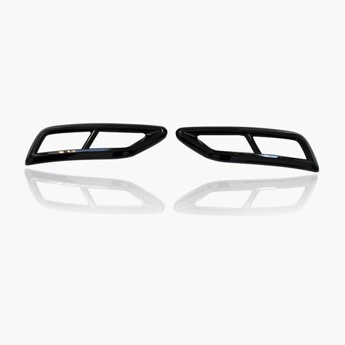 Pare-Chocs Arrire Noir Brillant,Accessoire De Garniture,Style De Voiture Pour Vw Tiguan Mk2,Chrome 2021,2022,2023,2024 - Type Gloss Black-2pcs