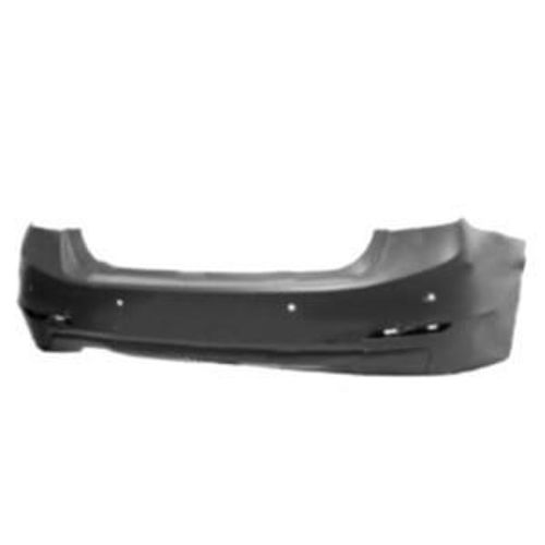 Pare Chocs Arrire Pour Bmw Serie 3 F30, 2012-2014, Double Sortie D'echappement  Gauche, Trous Radar, Mod. 325-328-330 Basis 4 Portes, Neuf  Peindre
