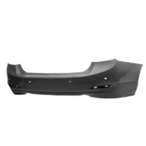 Pare Chocs Arrire Pour Bmw Serie 3 F30, 2012-2014, Double Sortie D'echappement, Trous Radar, Mod. 335 Basis 4 Portes, Neuf  Peindre