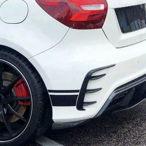 Pare-Chocs Arrire Spoiler Sortie D'air Latrale Aile Canard Aileron Pour Mercedes Benz Classe A W176 A200 A260 A250 A45 Pour Amg