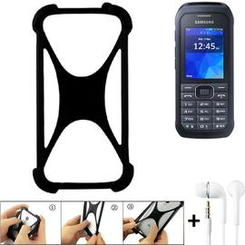1x K-S-Trade® Pare-Chocs pour Samsung Galaxy Xcover 4s Silicone Bumper Téléphone Portable Protection Housse Casque TPU Softcase Protecteur Noir 
