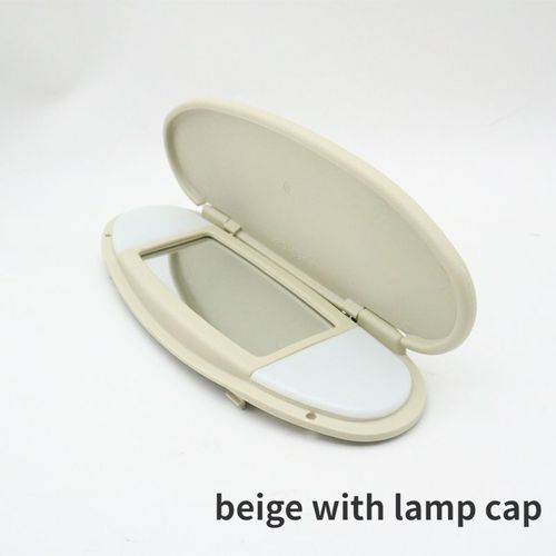 Pare-Soleil De Toit Avant Intrieur De Voiture Avec Couvercle Lumineux,Miroir De Maquillage,Bmw Mini Cooper S One Jcw R55 R56 R57 R59 R60 2007-2014 - Type Beige With Lamp Cap