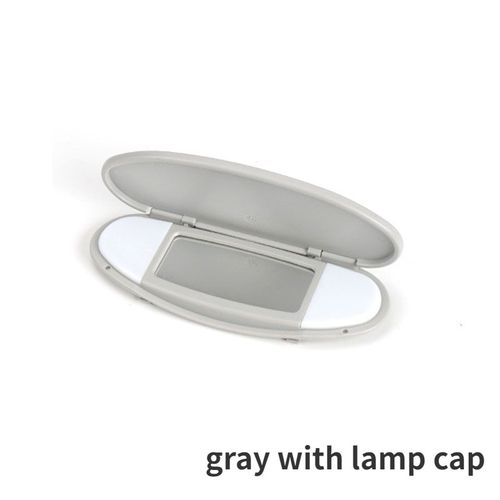 Pare-Soleil De Toit Avant Intrieur De Voiture Avec Couvercle Lumineux,Miroir De Maquillage,Bmw Mini Cooper S One Jcw R55 R56 R57 R59 R60 2007-2014 - Type Gray With Lamp Cap