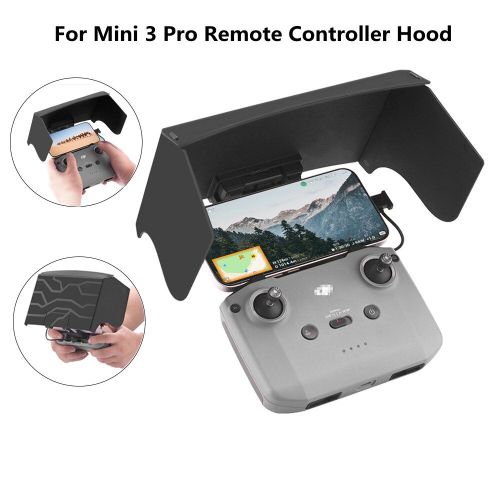 Pare-Soleil Pliable  Tlcommande Pour Dji Mavic 3/Mini 2/Air 2/Air 2s/Mini 3 Pro Rc-N1, Moniteur De Tlphone, Pare-Soleil