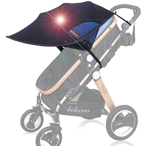 Pare-Soleil Universel Pour Poussette, Anti-Uv, Upf50+, Pare-Soleil Rglable, Coupe-Vent, Protection Solaire, Protection Uv Pour Poussette, Nacelle, Landau