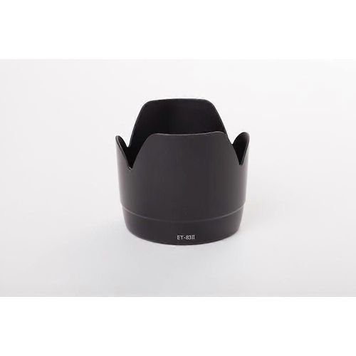 Pare-soleil vhbw compatible avec l'objectif Canon EF 70-200mm f/2.8 L USM 77mm noir, plastique, en forme de tulipe, 11,1 cm