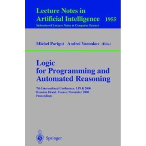 Logic For Programming And Automated Reasoning    Format Broch 