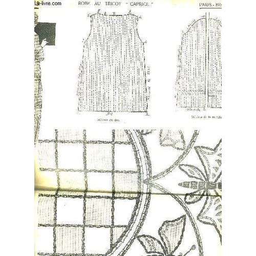 Paris Broderie N5 Dessus De Buffet Les Cerises - Aspect Du Dessus De Buffet Termine Broderie Au Pont De Tige En Coton Perle Sur Toile Ancienne Ecrue + Robe  Au Tricot Caprice.   de COLLECTIF
