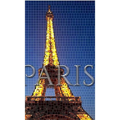 Paris Eiffel Tower Mosaic Creative Blank Journal Sir Michael Huhn Designer Edition    Format Reli 