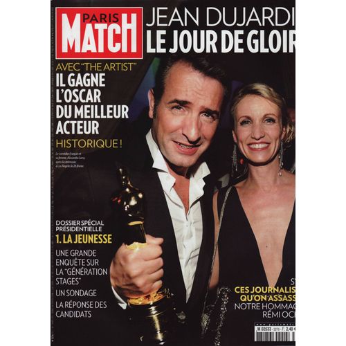 Paris Match / 01-03-2012 N3276 : Jean Dujardin / Alexandra Lamy (4p) - Omar Sy (3p)