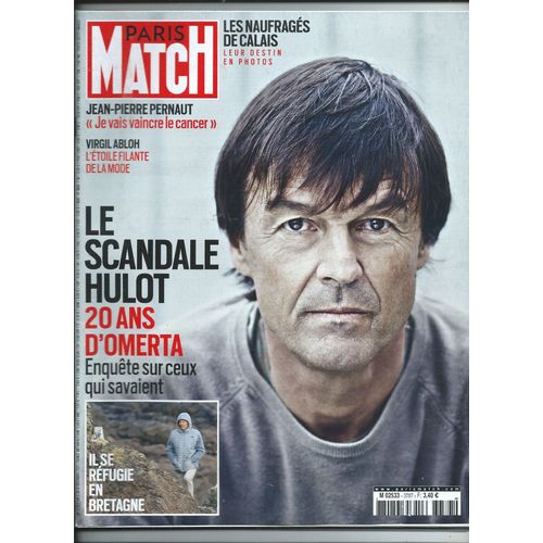Paris Match 02/12/2021 Nicolas Hulot, Angle, Dominique Besnehard, Les Bodin's, Tony Iommi, Haile Steinfeld, Hlne Carrre D'encausse, Emmanuel Reuz, Ayo, Zucchero, Steve Mc Curry, Virgil Abloh