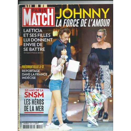 Paris Match 06/04/2017 Johnny Hallyday, Dix Pour Cent, Christian Lacroix, Calypso Rose, Sugar Sammy, Roger Federer, Amanda Seyfried, Amelia Winsor, Ren De Obaldia