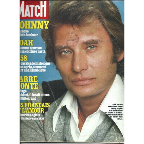 Paris Match 12/08/1983 Johnny Hallyday, Yannick Noah, Clio Goldmith, Denise Fabre, Yves Saint-Martin, Bridget Fonda, Graham Greene, Eleonora Vallone, Nathalie Baye, Luis Bunuel, Deneuve, La Callas