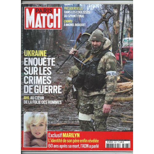 Paris Match 21/04/2022 Michel Bouquet, Amir, Norman Foster, Michael Bubl, Louise-Attaque, Peter Doherty, Frderic Lo, Monia Chokri, Mathias Malzieu, Bernard Henri Lvy, Marilyn Monroe,Louis Bertignac