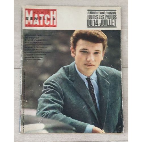 Paris Match Magazine Juillet 1962 - Johnny Hallyday -