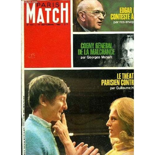 Paris Match N 1011 - Les 268 Secondes D Agonie De La Caravelle, L Homme Qui A Sauv La Livre, Johnson Joue Sa Place Dans L Histoire, Sophia Lutte Pour tre Mre, Edgar Faure, L Accus De La Baule(...)   de COLLECTIF 