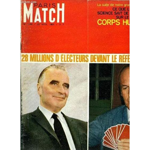 Paris Match N 1042 - Les Commerants En Rvolte : Le 27 Avril Nous Passons A L Action, Ce Que Sera Le Nouveau Service Militaire, Giscard : Si De Gaulle S En Va, Il Y Aura Des Candidats, Hbert :(...)   de COLLECTIF 