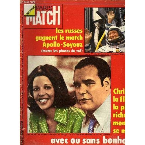Paris Match N 1366 - Une Jeunesse Bouleverse Par Des Drames : La Vie Difficile De La Plus Riche Jeune Femme Du Monde : Le Mariage De Christina Onassis Par Jean Noli, Philippe Alexandre Tient De(...)   de COLLECTIF 