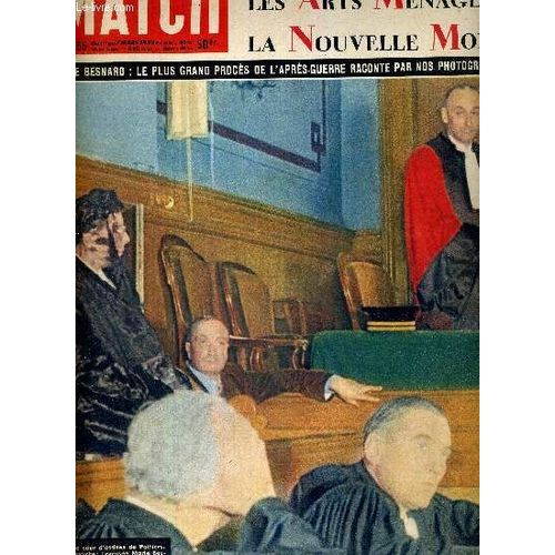 Paris Match N 155 - Marie Besnard : Le Plus Grand Procs De L Aprs-Guerre Racont Par Nos Photographes - Les Arts Mnagers - La Nouvelle Mode - Dfaite Franaise  Oslo - Le Roman D Amour D(...)   de COLLECTIF 