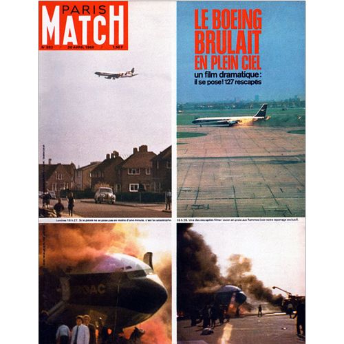 Paris Match N 993 : Le Boeing (Couv?), La Mort De Jim Clark (4p), Martin Luther King (14p), Johnny Hallyday Et Sylvie Vartan (2p), Eric Tabarly (3p), Pub De Vichy Dans L?Allier (2p) - 20 Avril 1968