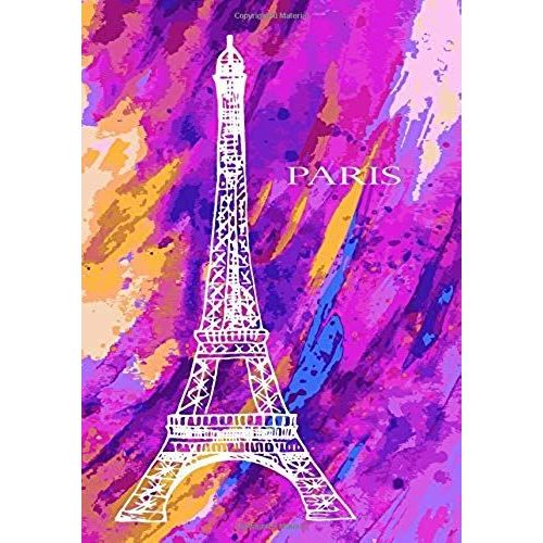 Paris: Paris Book, B5 Dotted Notebook, 7x10 Dot Grid Journal, Travelers Notebook, Diary, Planner 120 Pages, V.25   de Amara  Format Broch 