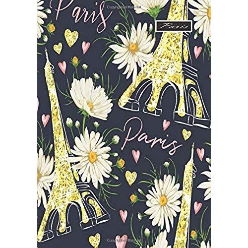 Paris: Paris Book, B5 Dotted Notebook, 7x10 Dot Grid Journal, Travelers Notebook, Diary, Planner 120 Pages, V.33   de Amara  Format Broch 