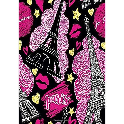 Paris: Paris Book, B5 Dotted Notebook, 7x10 Dot Grid Journal, Travelers Notebook, Diary, Planner 120 Pages, V.40   de Amara  Format Broch 