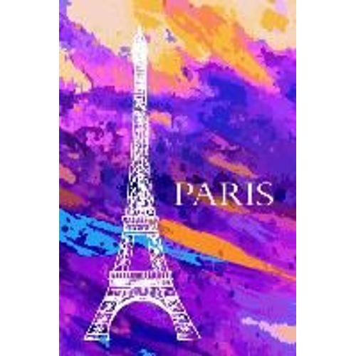 Paris: Paris Themed Dots Grid Notebook, 6 X 9 Dotted Journal, A5 Travelers Cover, Dairy, Planner 120 Pages, V.67   de Amara  Format Broch 
