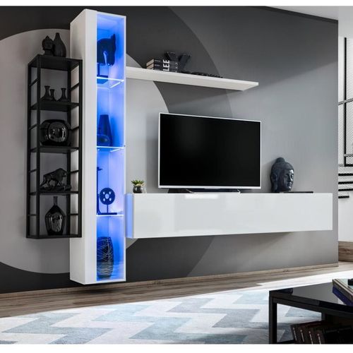 Paris Prix - Ensemble Meuble Tv Design 