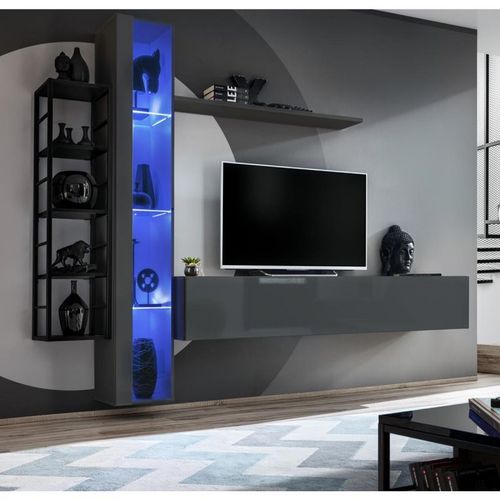 Paris Prix - Ensemble Meuble Tv Design 
