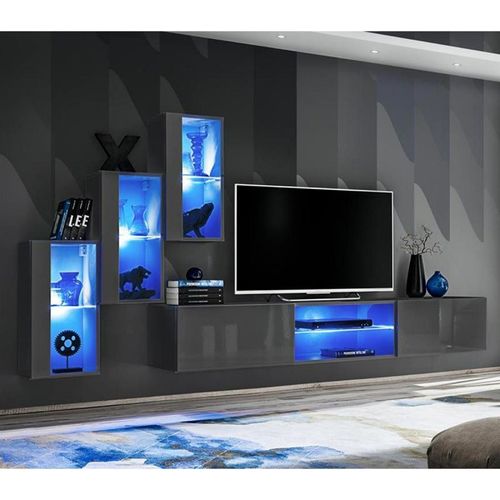 Paris Prix - Ensemble Meuble Tv Design 