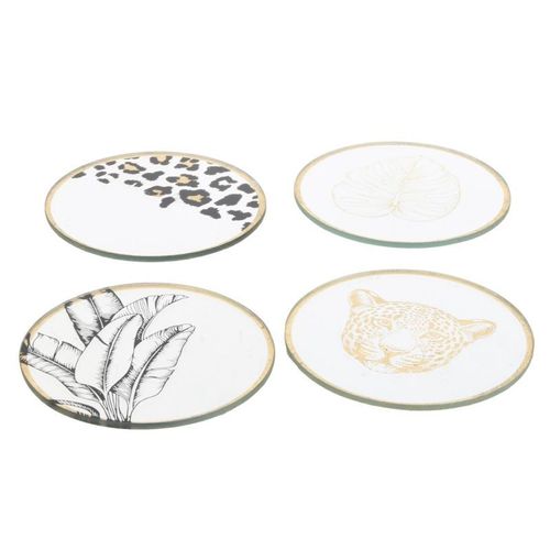 Paris Prix - Lot De 4 Dessous De Verre 