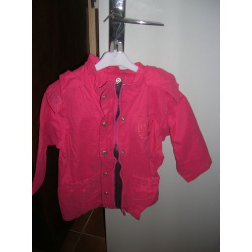 Parka  Capuche 2 Ans Vert Baudet Doubles Fermetures Zipes Et Pressions 52% Polyester,34% Coton,14% Polyamide.