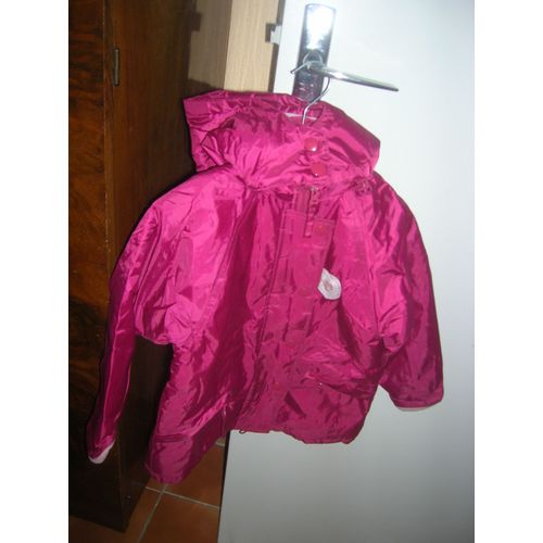 Parka Double  Capuche Amovible 3 Ans Rsg Bordeaux/Violet,100% Polyester.