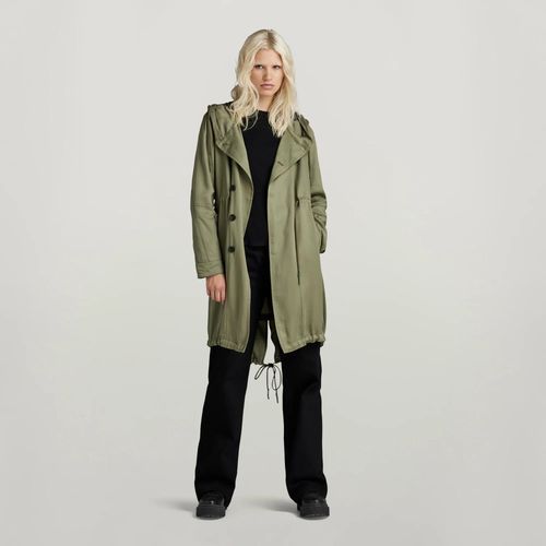 Parka Fluid Fishtail Hooded - Vert - Femmes