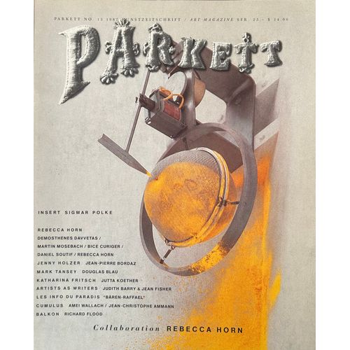 Parkett N 13 - Collaboration Rebecca Horn - Insert Sigmar Polke