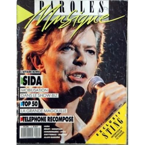 Paroles Et Musique N 2 Du 01/12/1987 - Sida - L'evenement - Cette Peste Des Temps Modernes Frappe Beaucoup Dans Les Rangs Du Show-Biz - Aubert-Bertignac - Le Duel - Les Anciens Complices De Teleph...