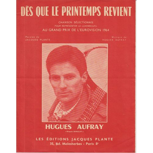 Partition Hugues Aufray 