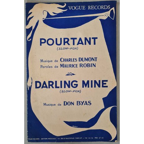 Partition Slow-Fox 1955 : Pourtant, C. Dumont, M. Robin - Darling Mine, Don Byas