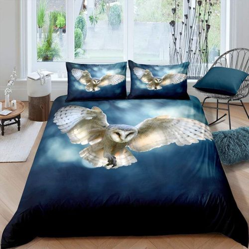 Parure De Lit En Forme De Hibou, Style Boho, Housse De Couette, Pour Enfants, Gar?Ons Et Filles, Style Exotique Boho, Housse De Couette Ethnique, Imprim Animal, Hibou