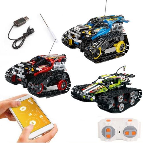Pas De Bote - Robot Rc Technique Intelligent Avec Tlcommande, Fonction De Puissance, Blocs De Construction, Bricolage, Briques, Jouet D'anniversaire Pour Garon