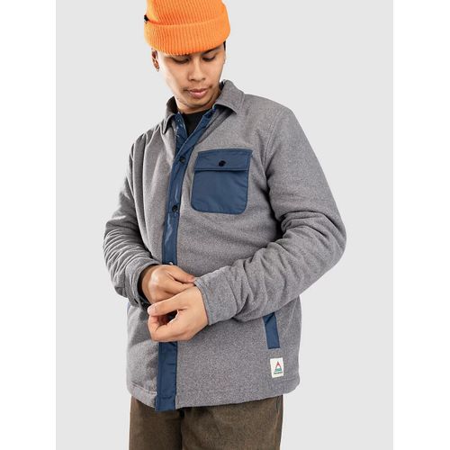 Passenger Firelight Sherpa Lined Overshirt Veste Gris
