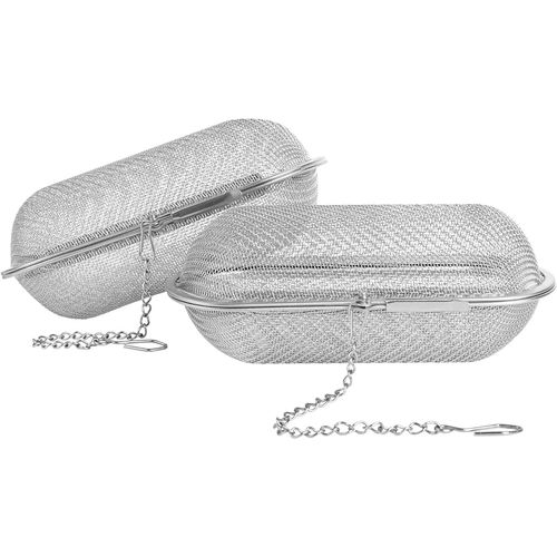 Passoire  Th 2 Pices, Passoire  Th En Acier Inoxydable 304 Pour Th En Vrac, Tisane, Diffuseur De Th  Mailles Fines Avec Chane, Boule De Tamis Pour Bouilloire  Th