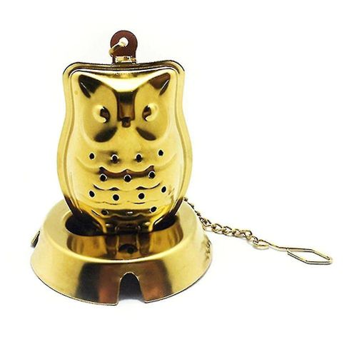 Passoire  th en acier inoxydable en forme de hibou - Diffuseur  mailles fines rutilisable pour th en vrac