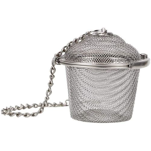 Passoire  Th En Maille D'acier Inoxydable, Bouilloire Rutilisable, Boule De Filtre  Th De Verrouillage, Passoire  Herbes Multifonction En Maille
