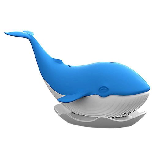 Passoire  th en silicone en forme de baleine  Filtre  th rutilisable en vrac bleu pour un th parfaitement infus