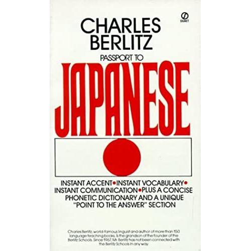 Passport To Japanese (Signet)   de Charles Berlitz  Format Broch 