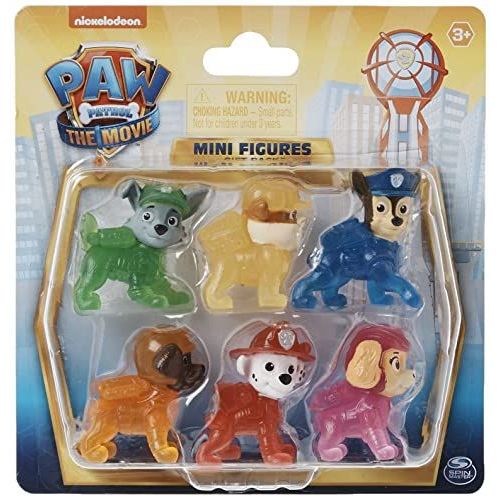 Pat Patrouille Le Film - Pack De 6 Figurines - Chase, Marcus, Stella, Rocky, Ruben, Zuma